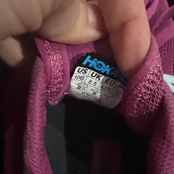 Hoka Women's Magenta Athletic Shoes Mach 4 size 10 - Picture 7 of 9